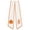 N, variant on Fall Pumpkin Embroidered Wreath Sash with Orange Scalloped Edge,Thanksgiving Front Door Wreath Ribbon for Farmhouse Porch Mantel Seasonal Decor,50"x5"