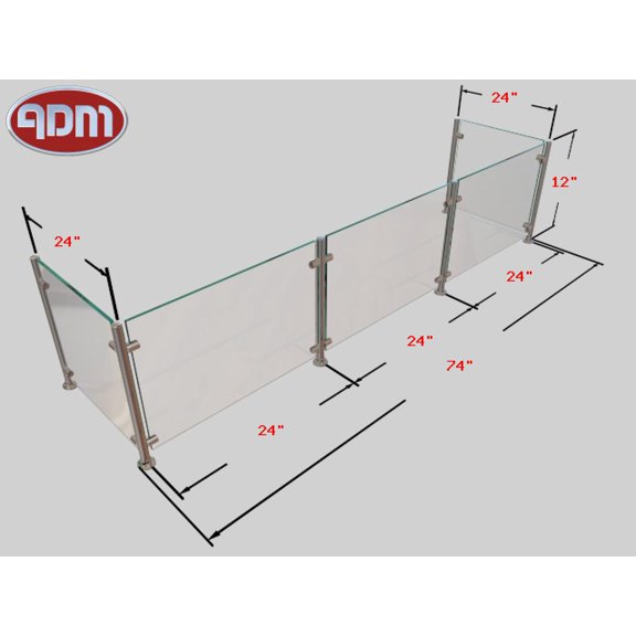 Sneeze Guard | ADM Sneezeguards | EP-5 | 3B-H12-F24-BP SS