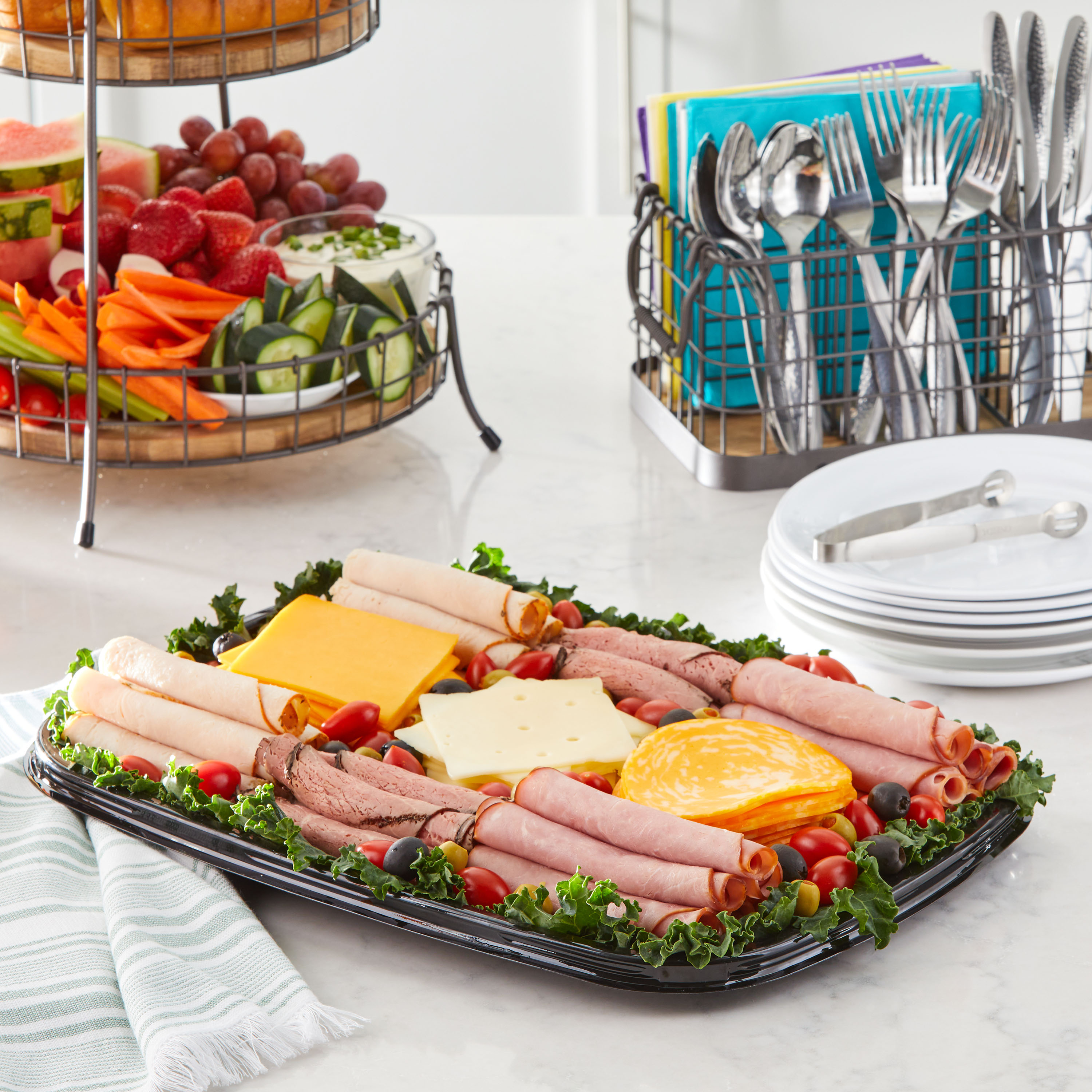Marketside Fresh Sliced Deli Meat & Cheese Tray, Small