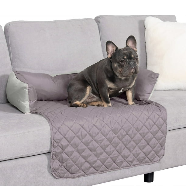 FurHaven Pet Furniture Cover | Sofa Buddy Reversible Furniture Cover  Protector Pet Bed for Dogs & Cats, Gray/Mist, Medium