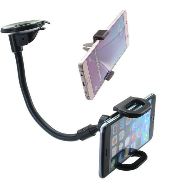Dash Car Mount for Galaxy S23 FE - Windshield Air Vent Holder Cradle 2-in-1 Compatible With Samsung Galaxy S23 FE