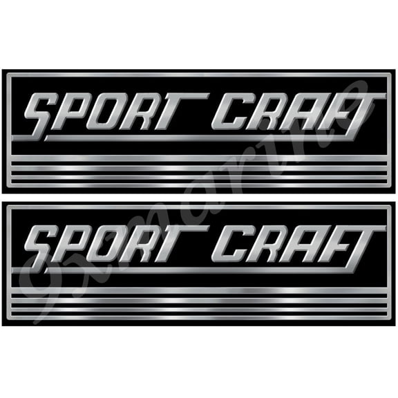Two Sport Craft Vinyl Classic Stickers 10 Inches long each