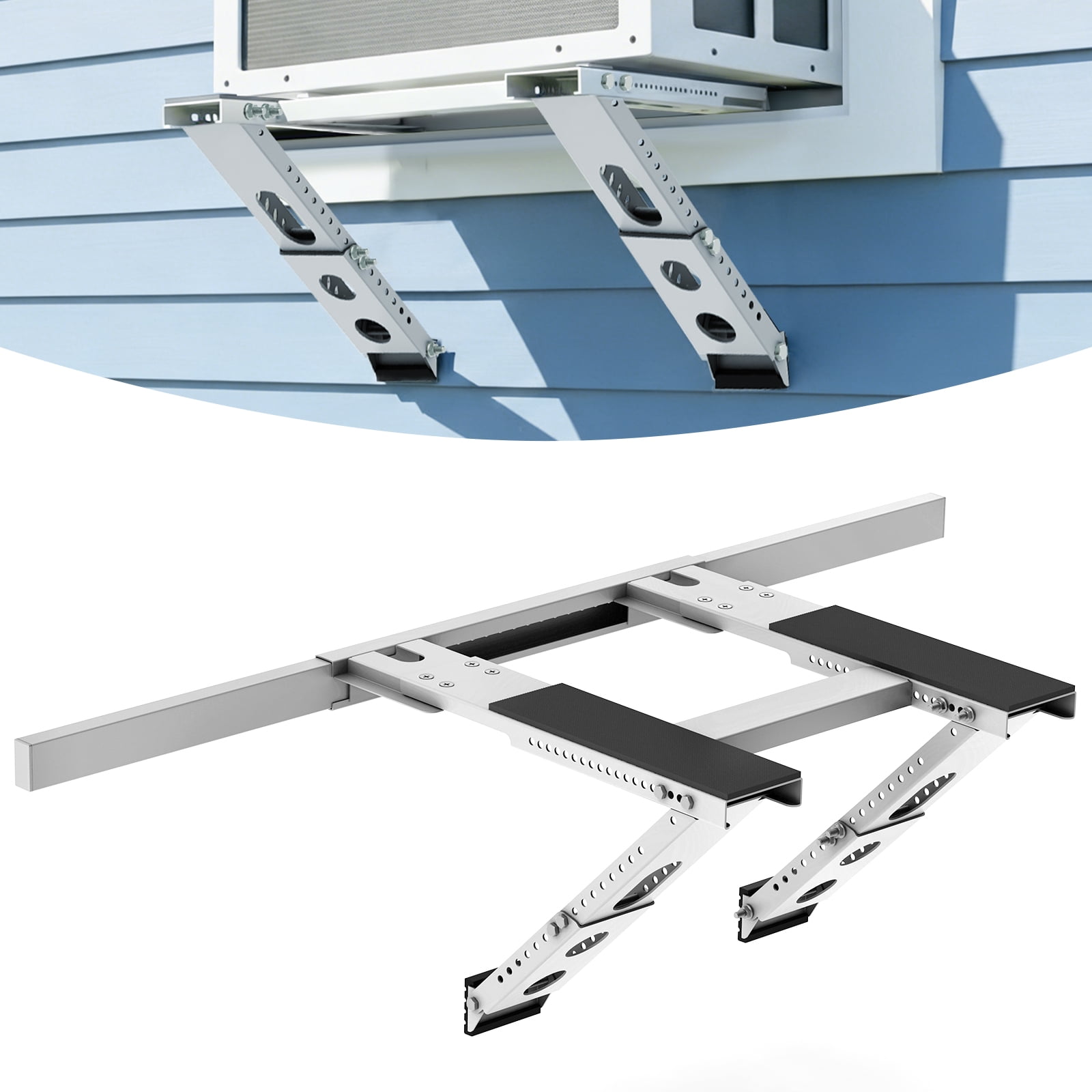 Ktaxon Window Air Conditioner Support Bracket, Universal AC Mount, No Drilling, Fits Single Or Double Hung Windows