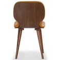 thumbnail image 5 of Safavieh Tazmyn Wood and Leather Dining Chair in Brown / Walnut, 5 of 13