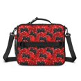 thumbnail image 2 of Game Controller Red Pattern Insulated Lunch Bag with Shoulder Strap and Bottle Holder,Bento School Lunch Bag Box,11x9.5x3.5 Inches, 2 of 5