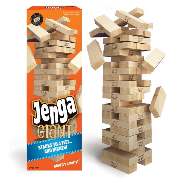 Jenga Giant Genuine Hardwood Stacking Game - Walmart Business Supplies Jenga Giant Genuine Hardwood Stacking Game - Walmart Business Supplies