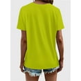 thumbnail image 2 of Women's T Shirts V Neck Casual Short Sleeve Summer Basic Tops Tees, 2 of 4