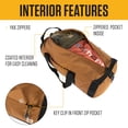 thumbnail image 3 of Bolsa de lona Carhartt Classic redonda con bolsa multiusos de 60 litros, color negro, 3 of 6