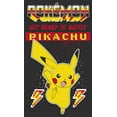 thumbnail image 2 of Men's Pokemon Get Ready to Battle Pikachu Retro  Graphic Tee Charcoal 2X Large, 2 of 5