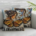 thumbnail image 3 of Butterfly Throw Pillow Covers  Butterfly Gifts for Girls Women, Gifts for Butterfly Lovers, Butterfly Room Decor for Girls, Butterfly Bedroom Decor, 3 of 5