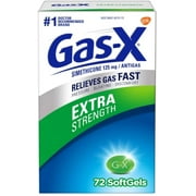 Gas-X Extra Strength Anti-Gas Softgels, 72 ea (Pack of 6)