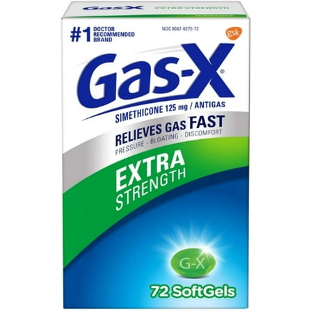 Gas-X Extra Strength Anti-Gas Softgels, 72 ea (Pack of 6)