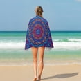 thumbnail image 5 of PDations Abstract Purple Mandala Beach Towel Large Beach Towels Oversized Microfiber Quick Dry Thin Super Absorbent Pool Beach Wrap for Women Men Adults 30×60 in, 5 of 7