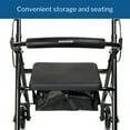 thumbnail image 6 of McKesson Folding Rollator, Lightweight Aluminum, 300 Pound Weight Capacity, 1 Ct, 6 of 12