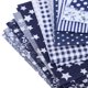 thumbnail image 5 of Cubierta de tela para la cara diy tela floral de costura 7 Uds cubierta de tela para la cara DIY costura de algodón Color Patchwork cuerda elástica a prueba de polvo azul ANGGREK Otros, 5 of 8