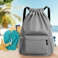 thumbnail image 4 of POINTERTECK Unisex Casual Knapsack Large Capacity Gym Bag Traveling Backpacks (Grey), 4 of 7