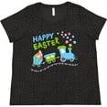 thumbnail image 3 of Inktastic Happy Easter Train Women's Plus Size T-Shirt, 3 of 5