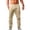 Khaki-G0, variant on Men Linen Drawstring Pants with Elastic Waist Straight Leg Pants with Pockets with Deep Pockets Cotton Trousers Casual Loose Fit Summer Beach Pant,Pink 3XL