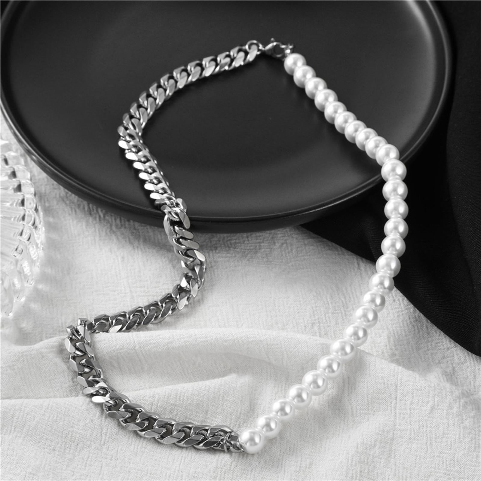 Necklace/Pearl Bracelet for Men Pearl 