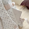 thumbnail image 2 of Polka Dot School Backpack, Large Loptop Backpack with Cute Pendant, Waterproof Backpack for College Outdoor, White, 2 of 10