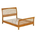 thumbnail image 2 of AFI Orleans Queen Low Profile Sleigh Platform Bed with Matching Footboard, Light Toffee, 2 of 12