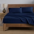 thumbnail image 3 of Mainstays Super Soft High Quality Brushed Microfiber Pillowcase Set, King, Navy Blue, 2 Piece, 3 of 5