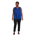 thumbnail image 2 of Terra & Sky Women's Plus Size Pintuck Camp Shrt, 2 of 5