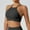 Black, variant on Cxenplz Women's Sport Bras Seamless Spaghetti Straps Bralette Halter Neck Everyday Sleeping Bra Full Coverage High Support Sports Bras