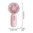 thumbnail image 2 of Lunxisen 4 Pcs Portable Handheld Personal Fan USB Rechargeable Battery Operated Three Speed Cooling for Travel Outdoor, 2 of 9