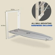 IVATION Wall-Mounted Space-Saving Compact Ironing Board 36.2 x 12.2 inches