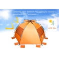 thumbnail image 4 of Oileus Tienda de campaña de playa extragrande para 4 personas, refugio solar, tienda de campaña instantánea portátil para playa con bolsa de transporte, estacas, 6 bolsillos de arena, anti UV para pes, 4 of 5