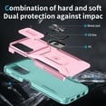 thumbnail image 3 of Dteck for Samsung Galaxy A14 5G with Camera Cover & Kickstand, Heavy Duty Military Grade Shockproof Rugged Slide Lens Protection 360 Rotate Ring Stand, Impact-Resistant Protective Bumper, rosegold, 3 of 8