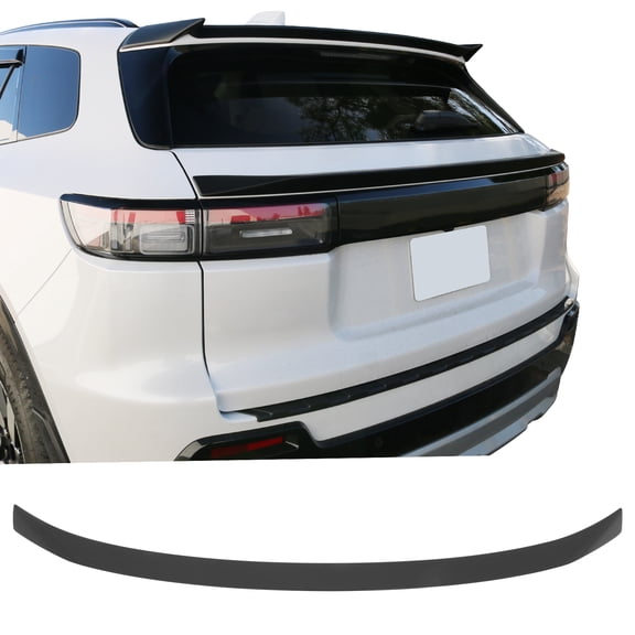 Ikon Motorsports Trunk Middle Spoiler Compatible With 2024-2026 Honda Prologue, IKON Style ABS Plastic Matte Black Rear Wing Tail Lid Deflector Bodykits