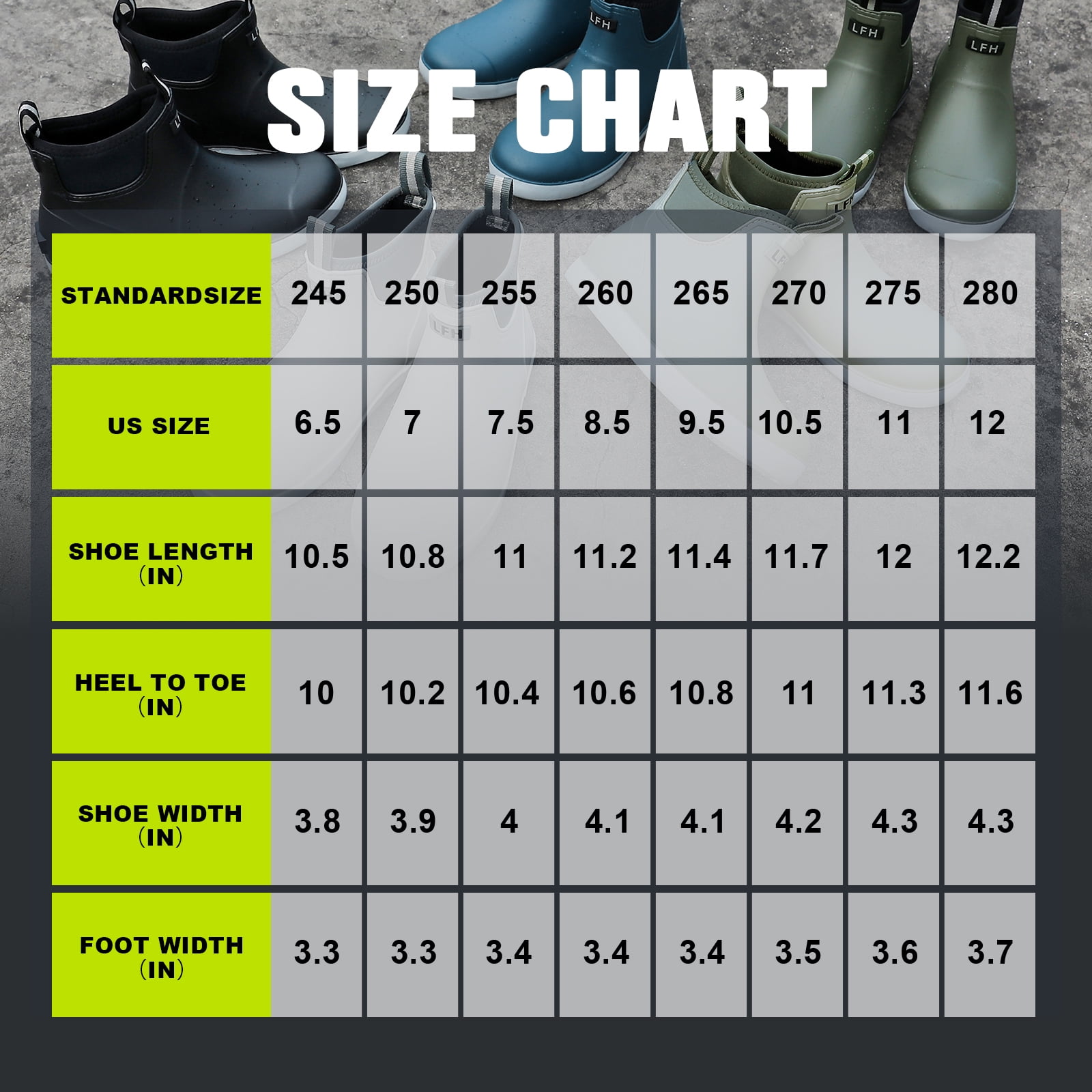 Deck Boots for Men，OutdoorRubber Fishing Garden Waterproof Ankle Rain Boots