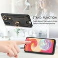 thumbnail image 5 of Allytech Wallet Case for Samsung Galaxy A04E, Support Car Mount, Luxury PU Leather Shockproof Anti-Fall 360° Finger Ring Stand Rotatable Kickstand Case with Magnetic Snap & Card Slots - Black, 5 of 8