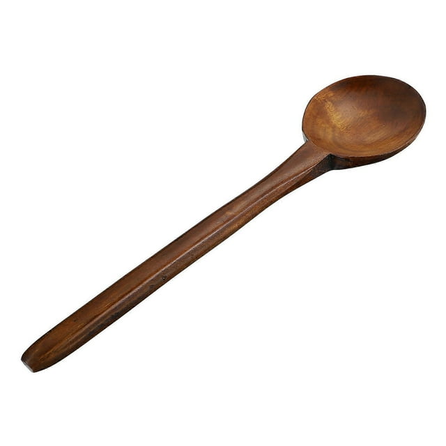 Wooden Spoon for Kitchen Use Made of Synthetic Material Coffee Color 1 Piece 7.8 Inches