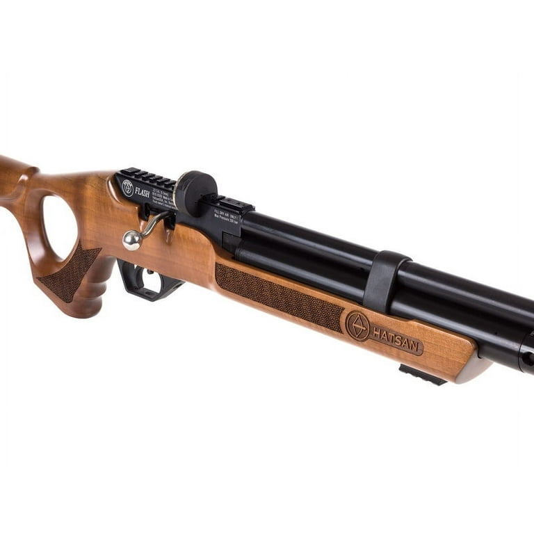 Hatsan Flash Wood Quiet Energy .177 Air Rifle Gun PCP - Walmart.com