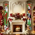 thumbnail image 2 of Christmas Decorations, Jack Sally Banners Xmas Porch Signs Christmas Decor Nightmare Merry Christmas Banner Before Welcome Wall Home Indoor Outdoor Party, 2 of 7