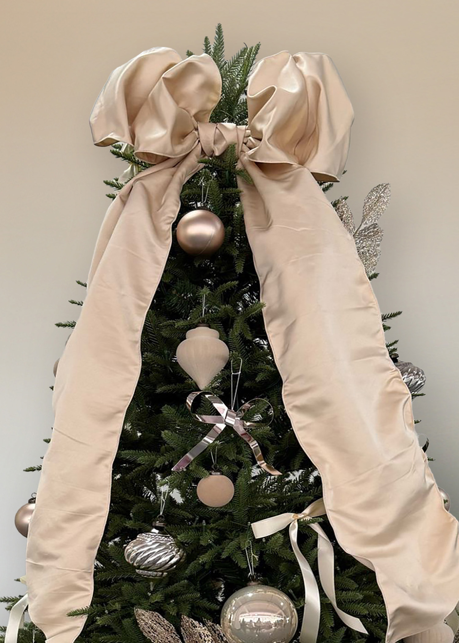 91 Count Champagne Christmas Tree Decorating Kit, by Holiday Time