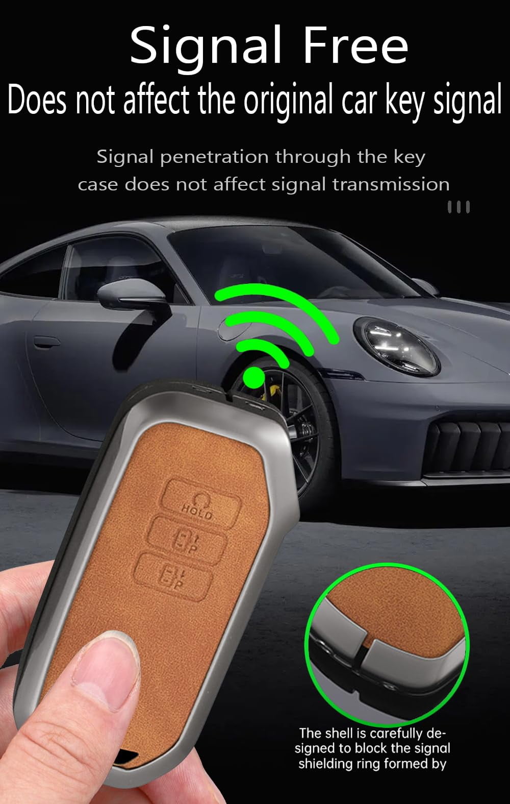 Heavy-Duty 7-Button Zinc Alloy Smart Key Fob Cover for Kia EV6 GT-Line K8 V6 Sportage Niro Hybrid 2023 Sorento Keyless Entry Remote Case with Metal Keychain Holder