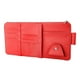 thumbnail image 4 of Organizador de visera para automóvil para gafas, tarjetas, bolígrafos y documentos. Soporte para gafas. Rojo con Cremallera, 4 of 9