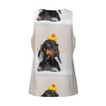 thumbnail image 5 of Gaeub Dachshund Sitting in Bathtub Men's Athletic Tank Top, Workout Sleeveless Shirts, Running Tank Tops for Gym, Running, Training - X-Large, 5 of 9