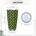 thumbnail image 4 of Daiia Gnomes In Caps Printed 20oz Insulated Coffee Cup with Straw Topper, Fully Spill Proof Travel Coffee Mug, Stainless Steel Tumbler for Work Home Outdoor Car-Without Straw, 4 of 8