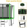 thumbnail image 5 of Elitezip Trampolines, 10FT Trampolines for 2-3 Kids, 1000LBS Trampoline with Basketball Hoop, Trampoline Outdoor with Enclosure Net, Lights and Sprinklers, Heavy-duty Backyard Trampoline for Adults, 5 of 10