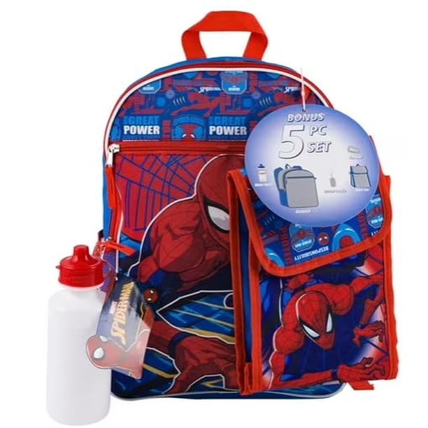 Mochila Marvel Spiderman 16 para niños de preescolar y primaria