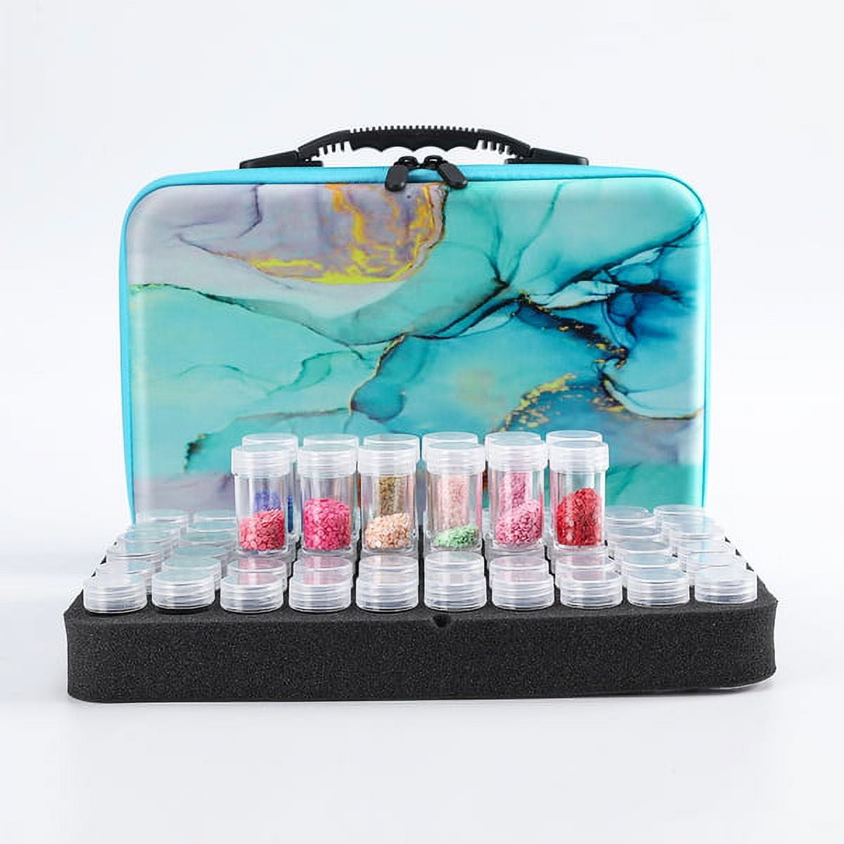 88 Bottles 5d Diamond Painting Accessories tools Storage Box Carry Case  diamant painting tools Container Bag with sticker funnel