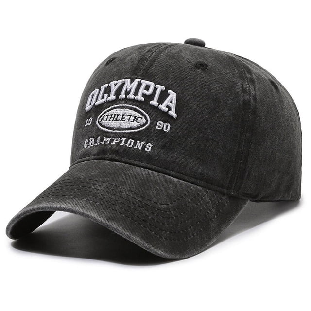 Gorra de béisbol para hombre, estilo vintage, con letras antiguas lavadas y bordadas, para viajes al aire libre, para mujer