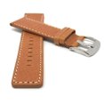 thumbnail image 2 of 24mm Leather Watch Band Strap, Stainless Steel Buckle, 2 of 7