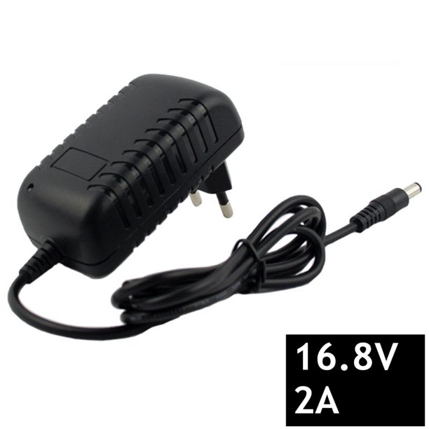 Cargador de batería de iones de litio de 16,8 V 2A para batería de litio de 14,4 V 18650 5,5mm x 2,1mm conector de montaje en Panel hembra Tan Jianjun unisex