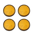 thumbnail image 1 of Unique Bargains 5mm Yellow Plastic Screw Mount Reflective Warning Motorcycle Reflector 4pcs, 1 of 3